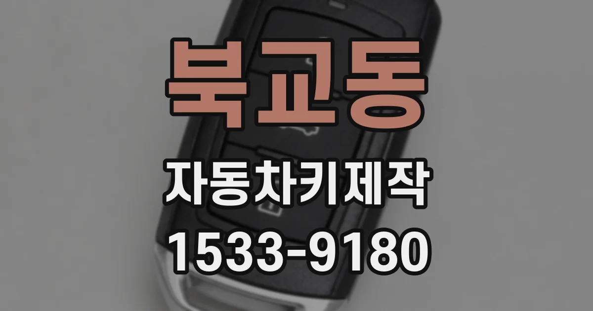 북교동 자동차키제작