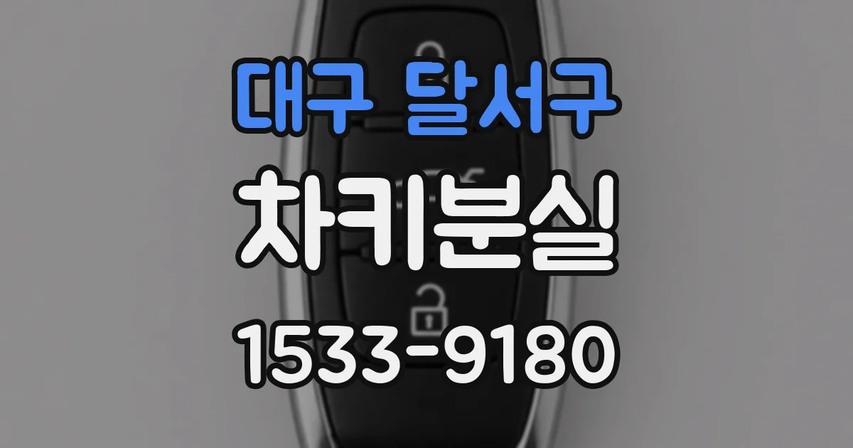 대구 달서구 차키분실