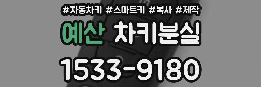 예산 차키분실