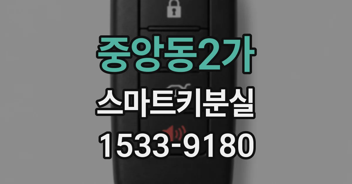 중앙동2가 스마트키분실