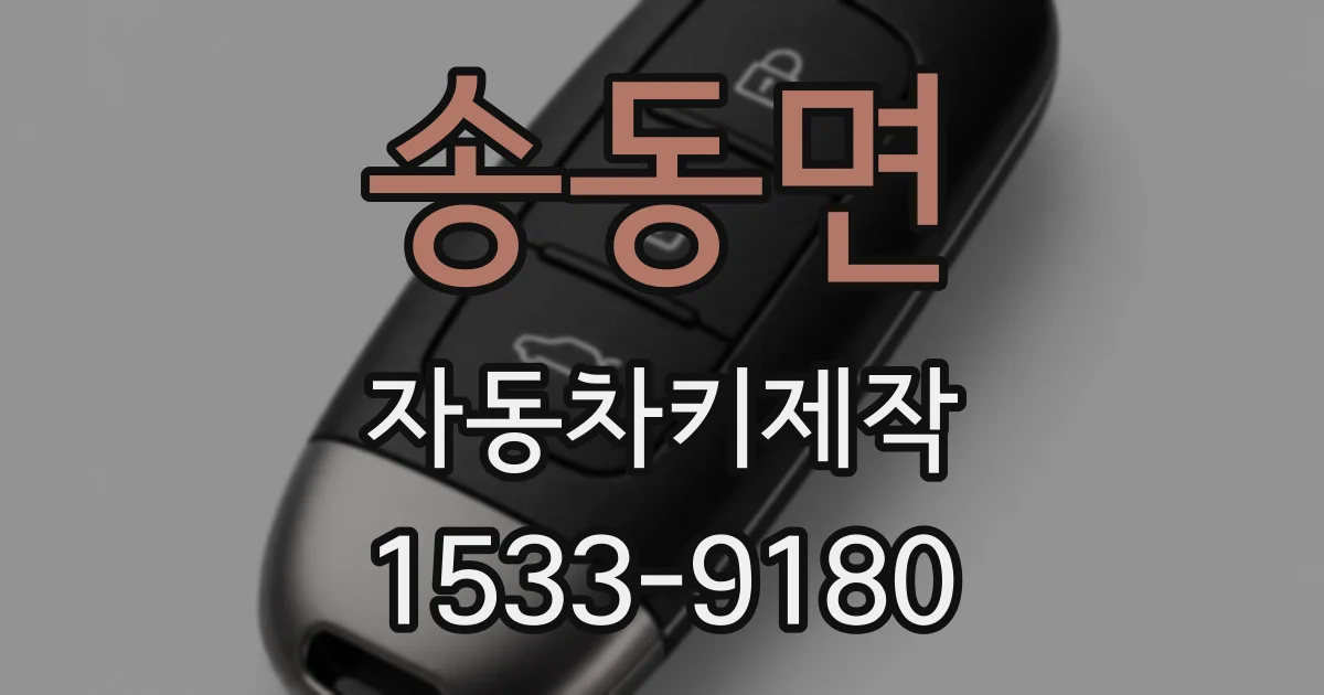 송동면 자동차키제작