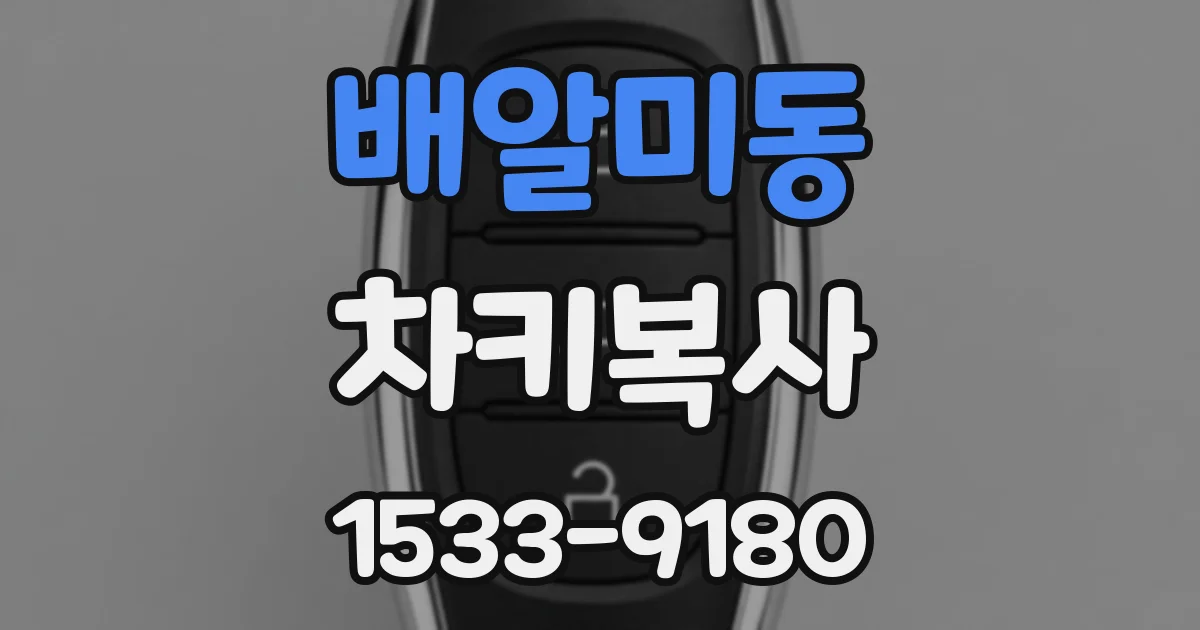 배알미동 차키복사