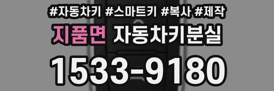 지품면 자동차키분실