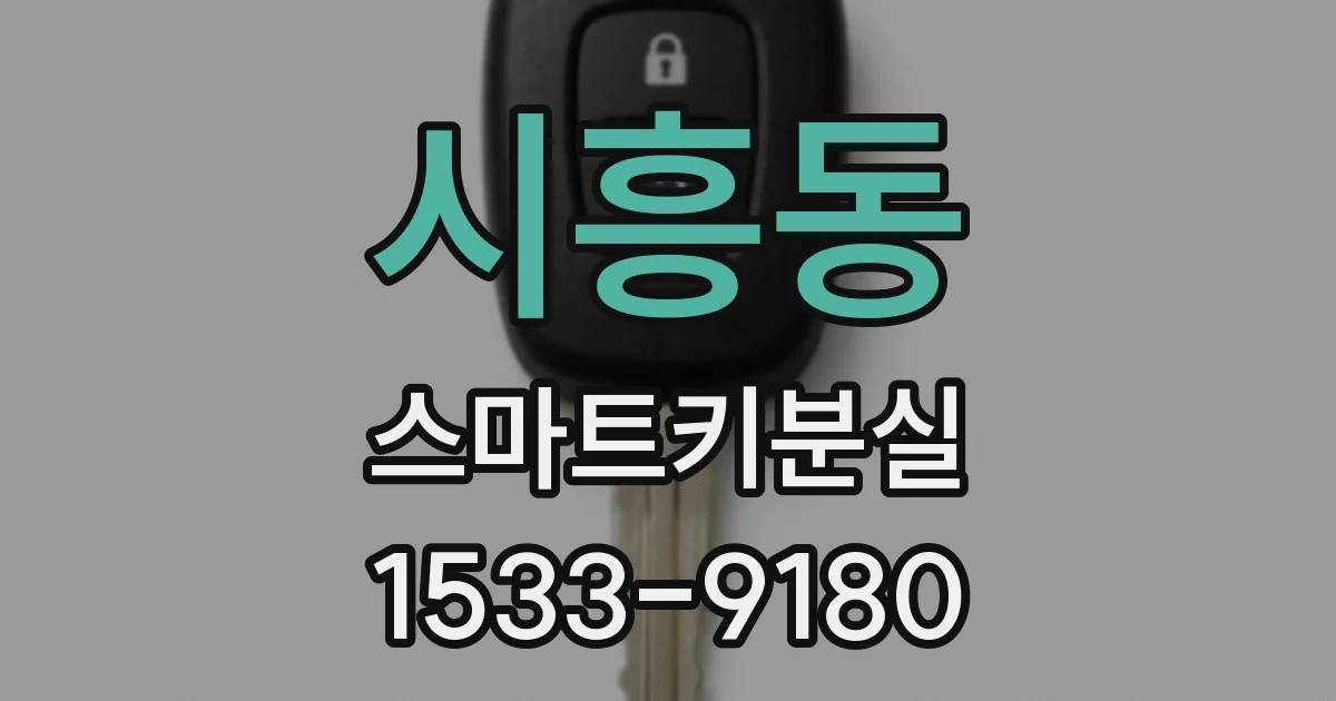 시흥동 스마트키분실