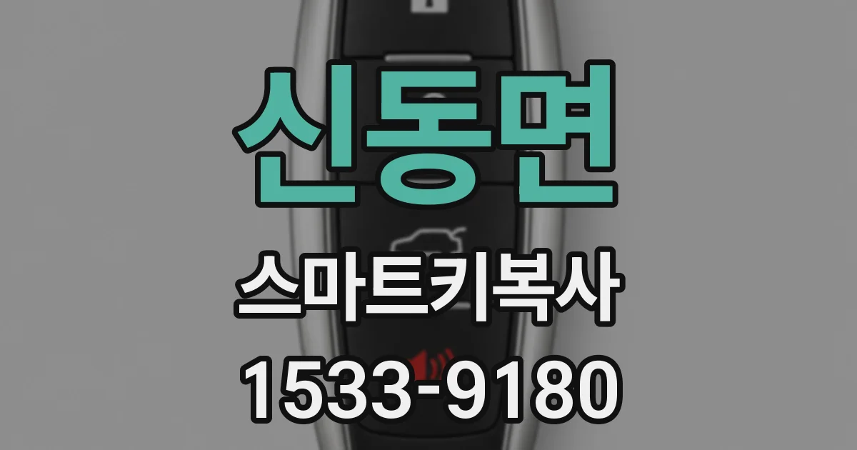 신동면 스마트키복사