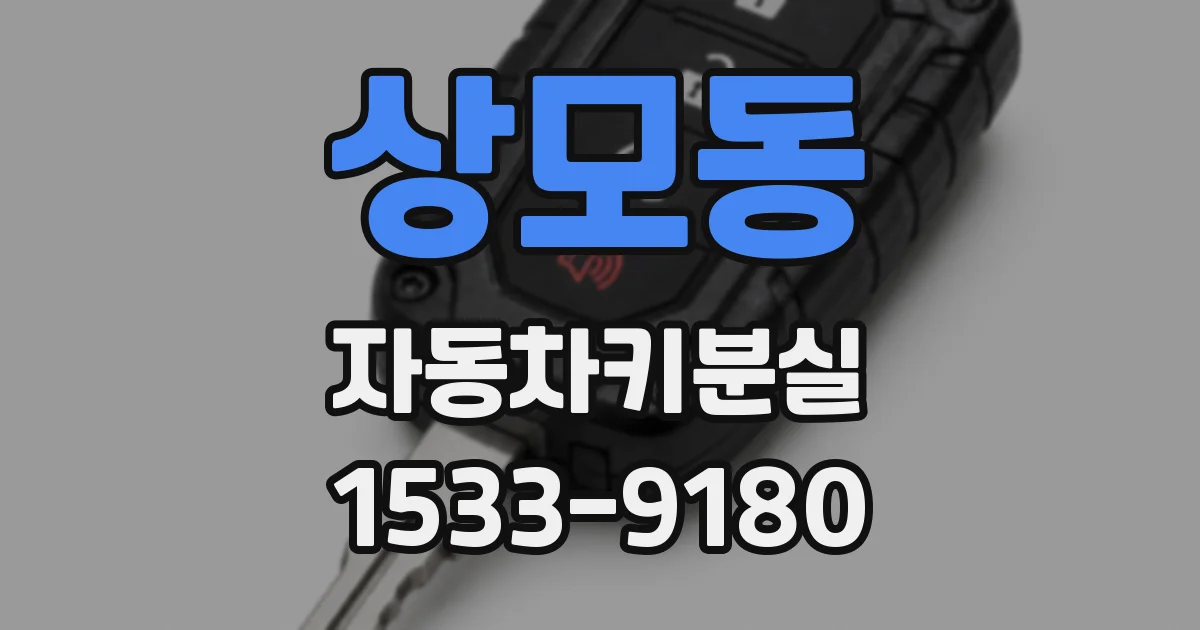 상모동 자동차키분실