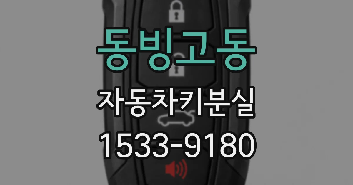 동빙고동 자동차키분실