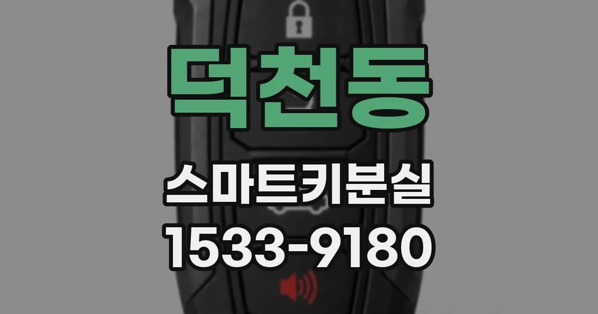 덕천동 스마트키분실