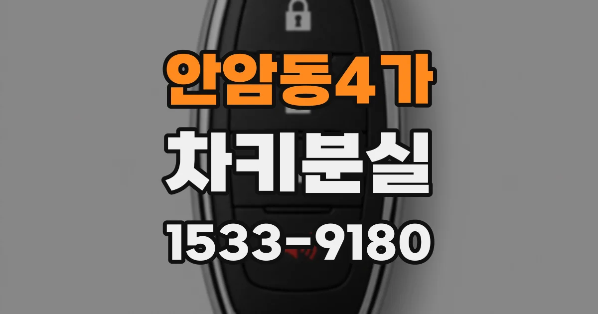 안암동4가 차키분실