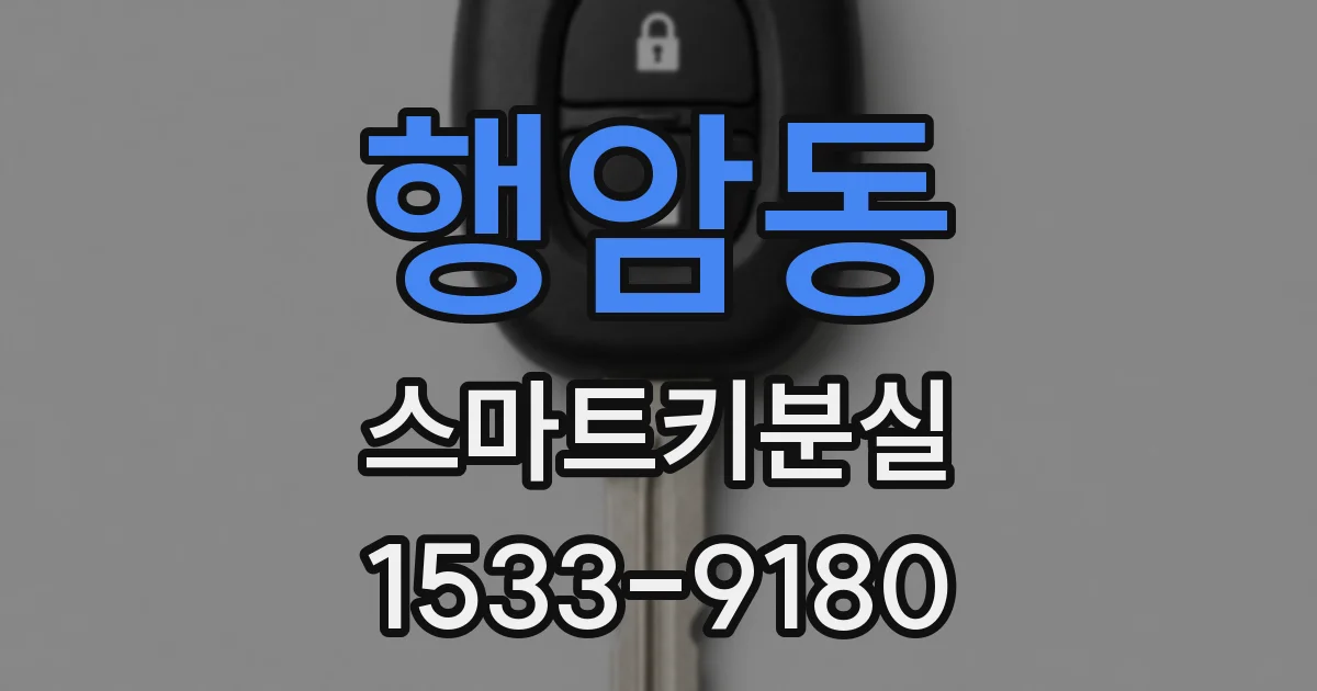 행암동 스마트키분실