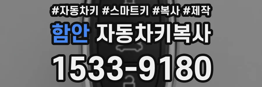 함안 자동차키복사