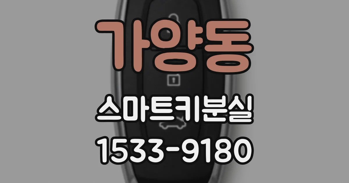 가양동 스마트키분실