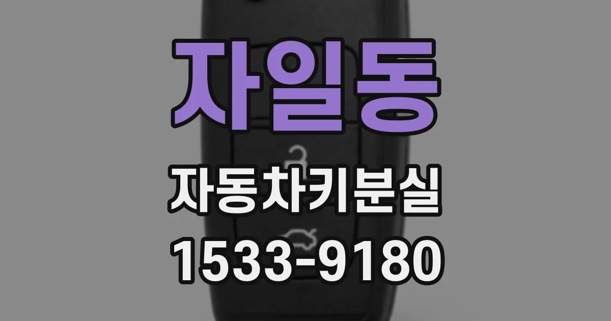 자일동 자동차키분실