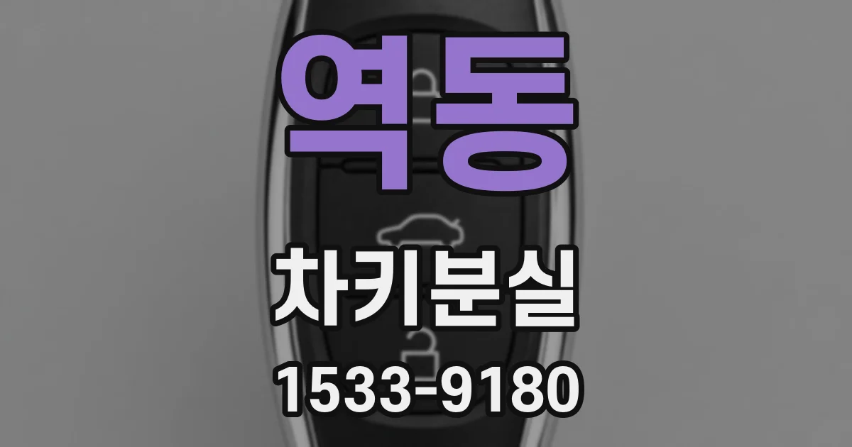 역동 차키분실