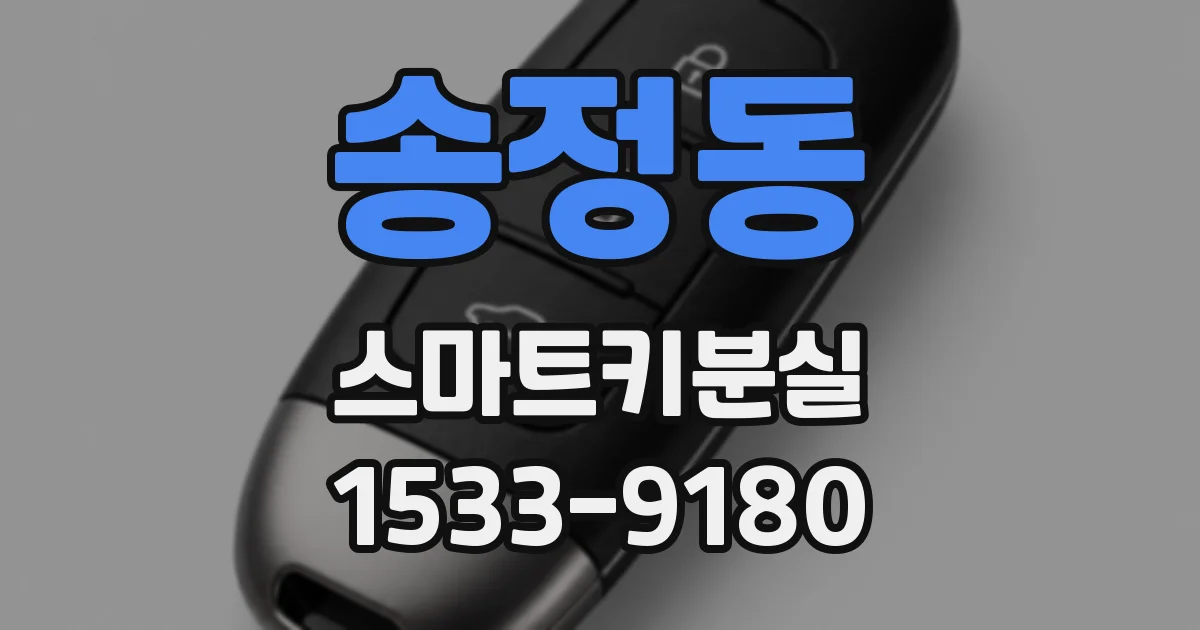 송정동 스마트키분실