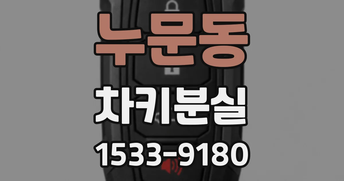 누문동 차키분실