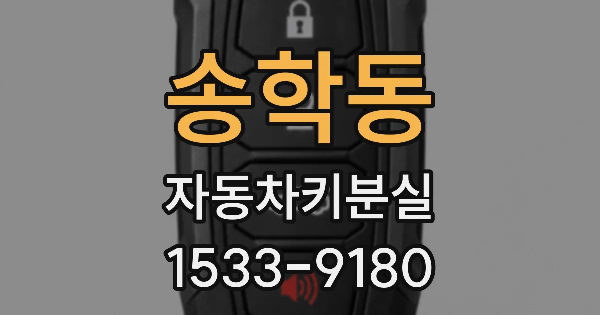 송학동 자동차키분실
