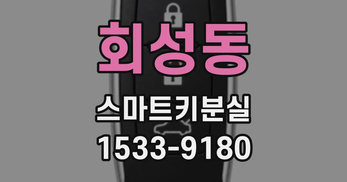 회성동 스마트키분실