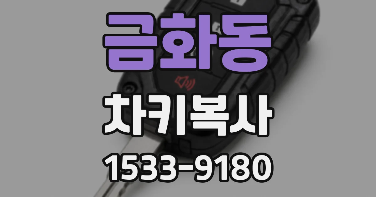 금화동 차키복사