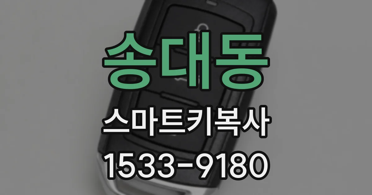 송대동 스마트키복사