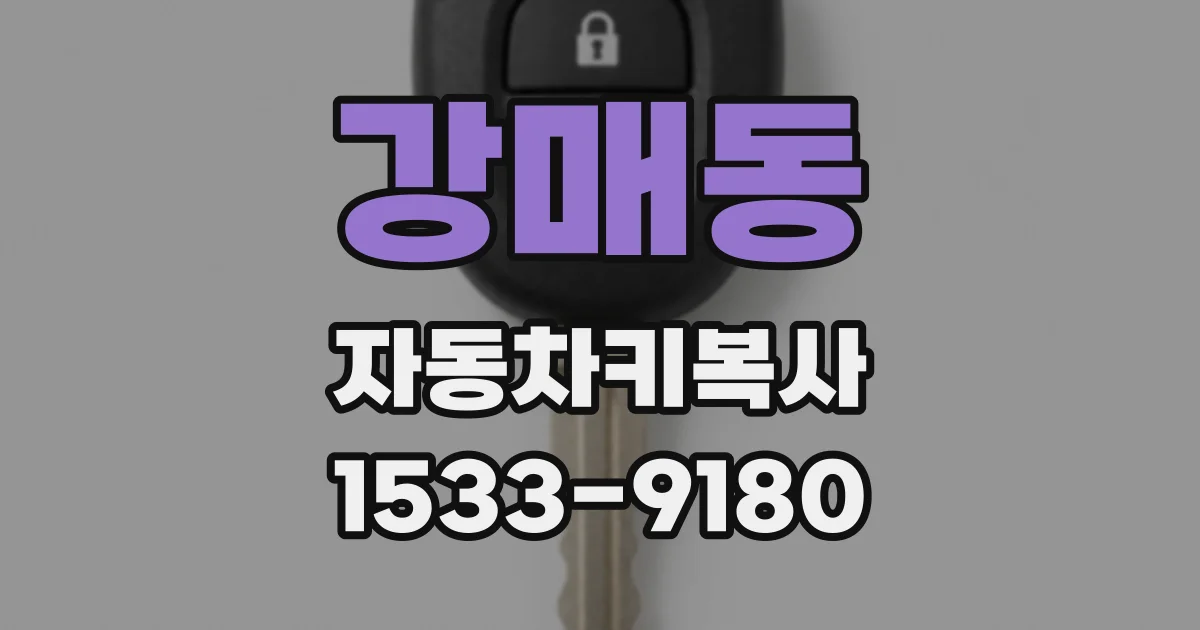 강매동 자동차키복사