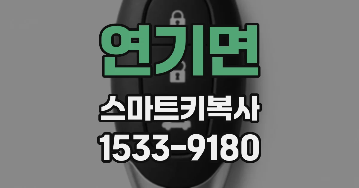 연기면 스마트키복사