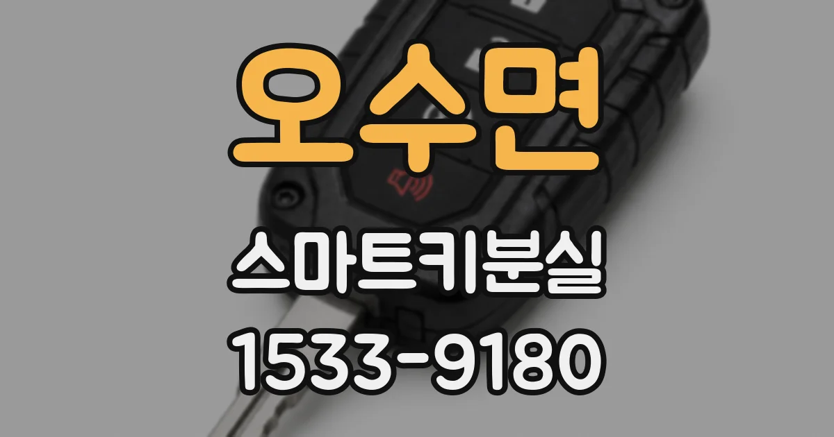 오수면 스마트키분실