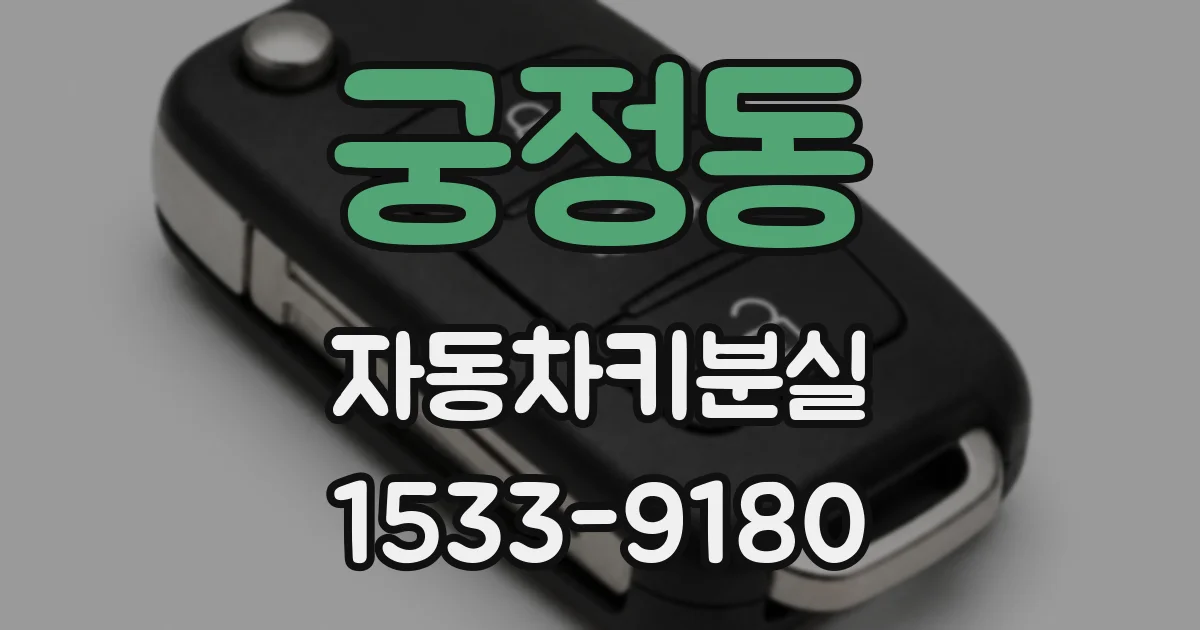 궁정동 자동차키분실