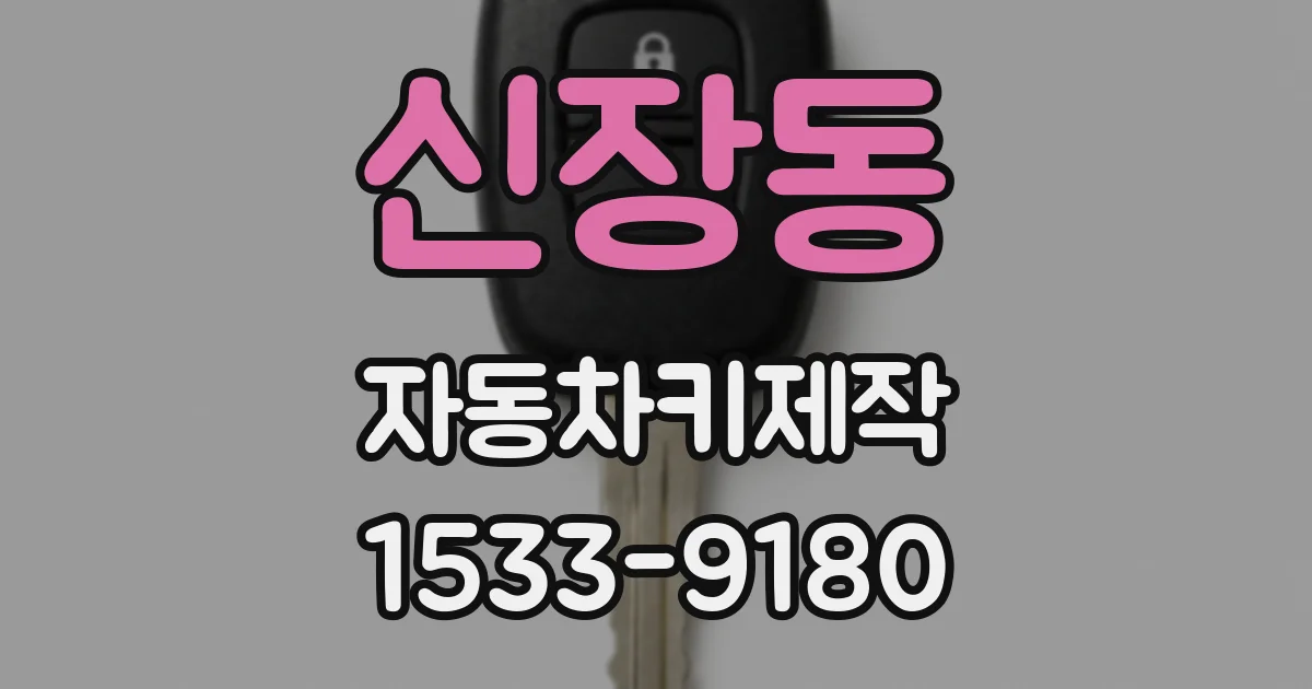 신장동 자동차키제작
