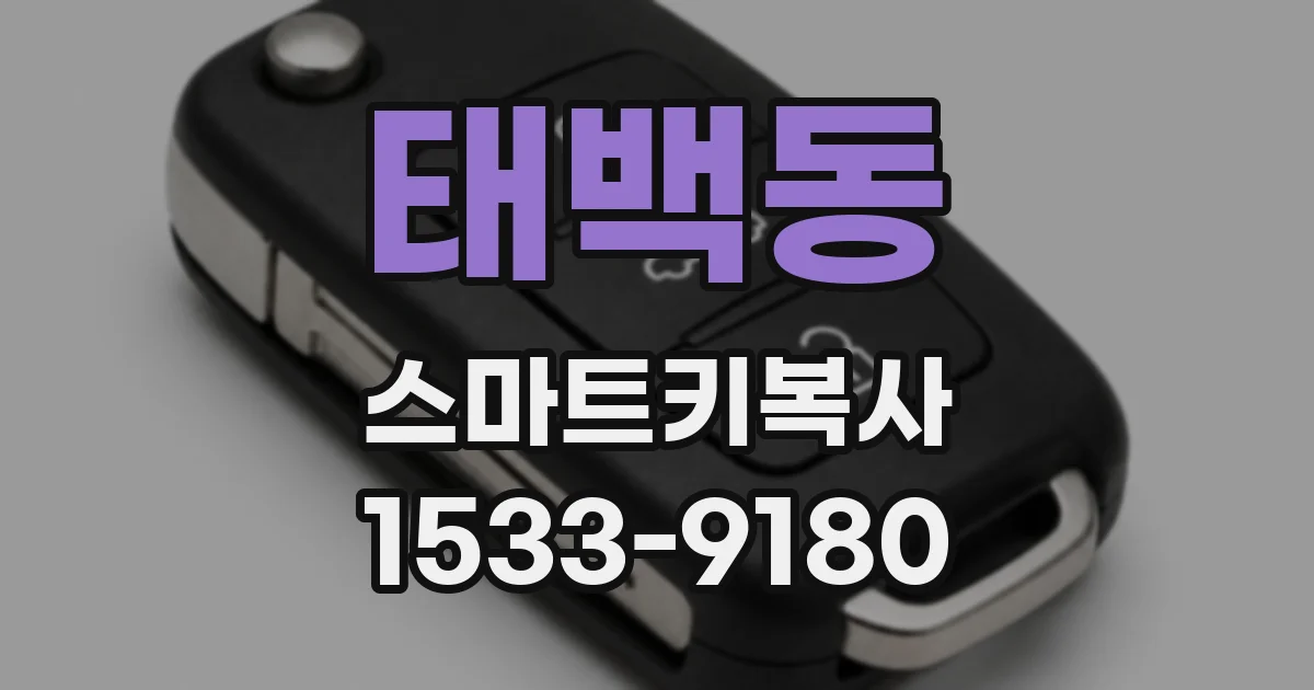 태백동 스마트키복사