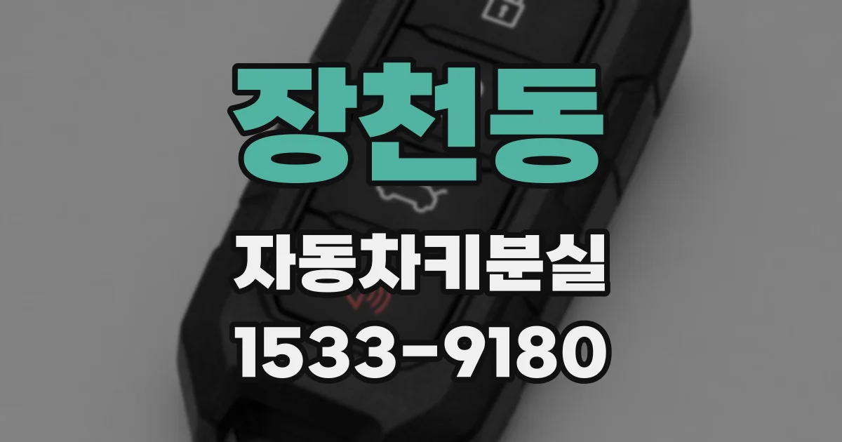 장천동 자동차키분실
