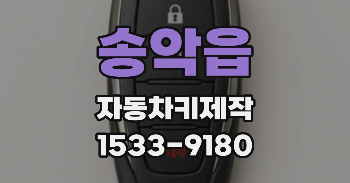 송악읍 자동차키제작