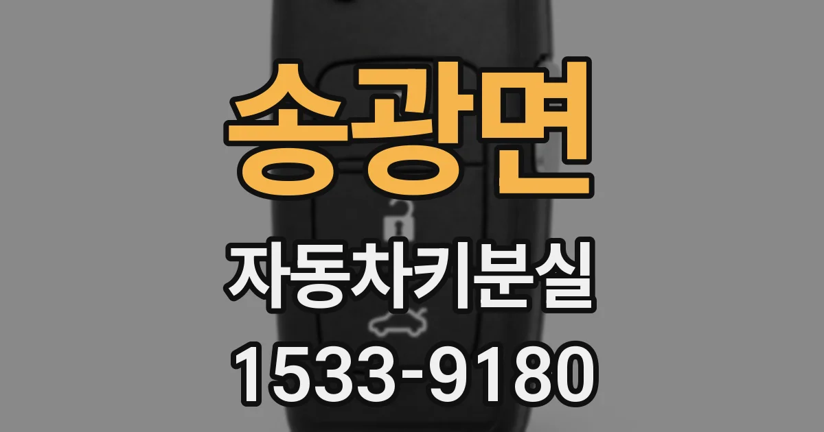 송광면 자동차키분실
