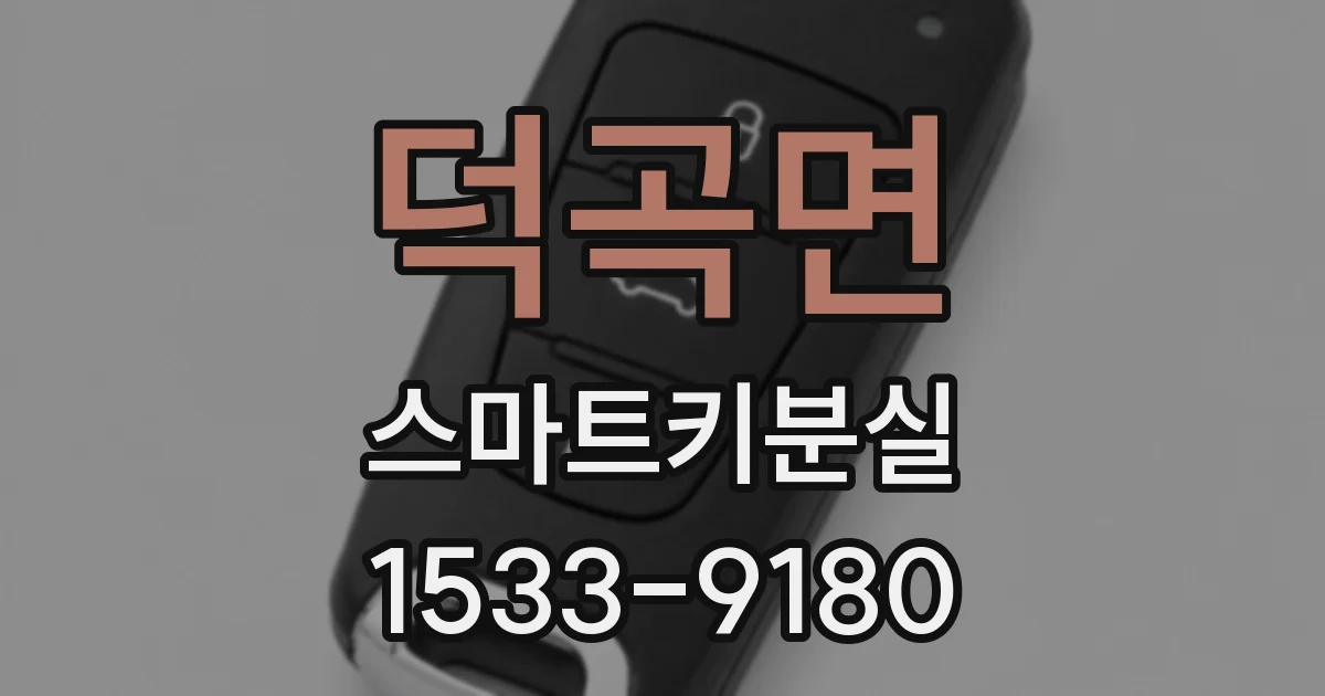 덕곡면 스마트키분실