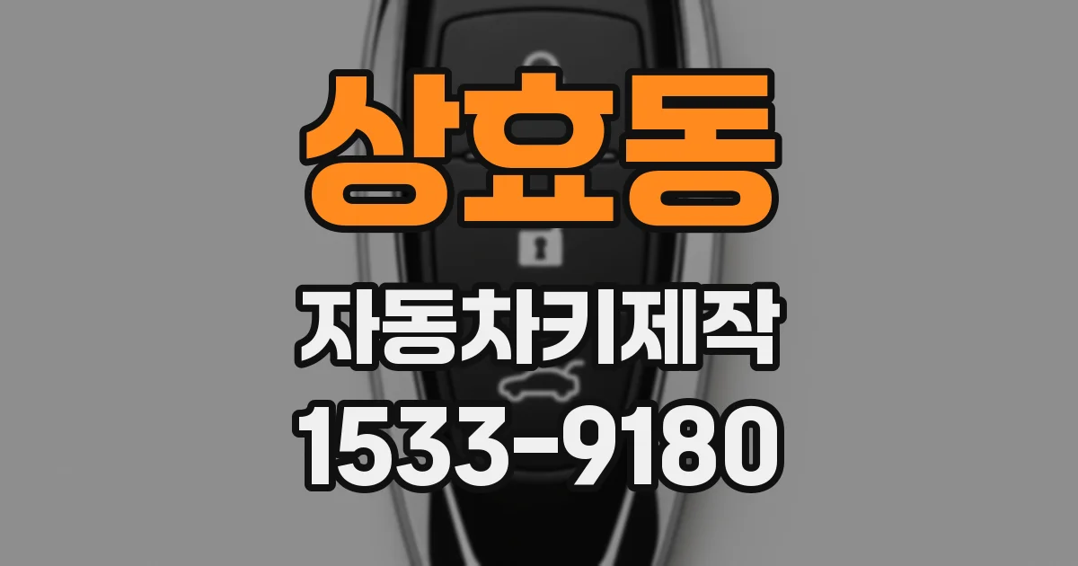 상효동 자동차키제작