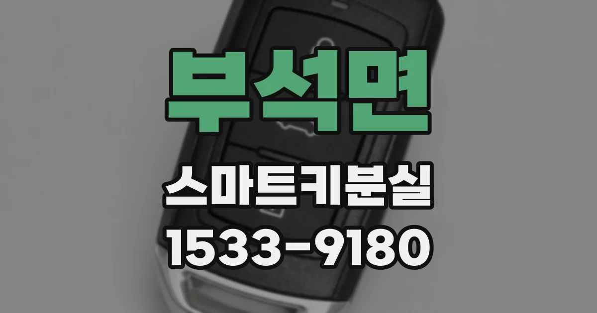 부석면 스마트키분실