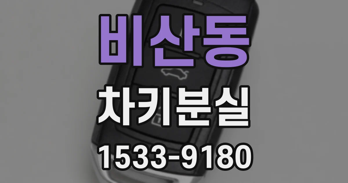 비산동 차키분실