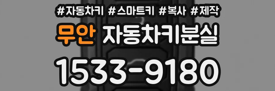 무안 자동차키분실