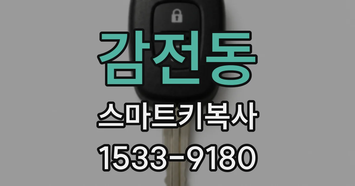감전동 스마트키복사