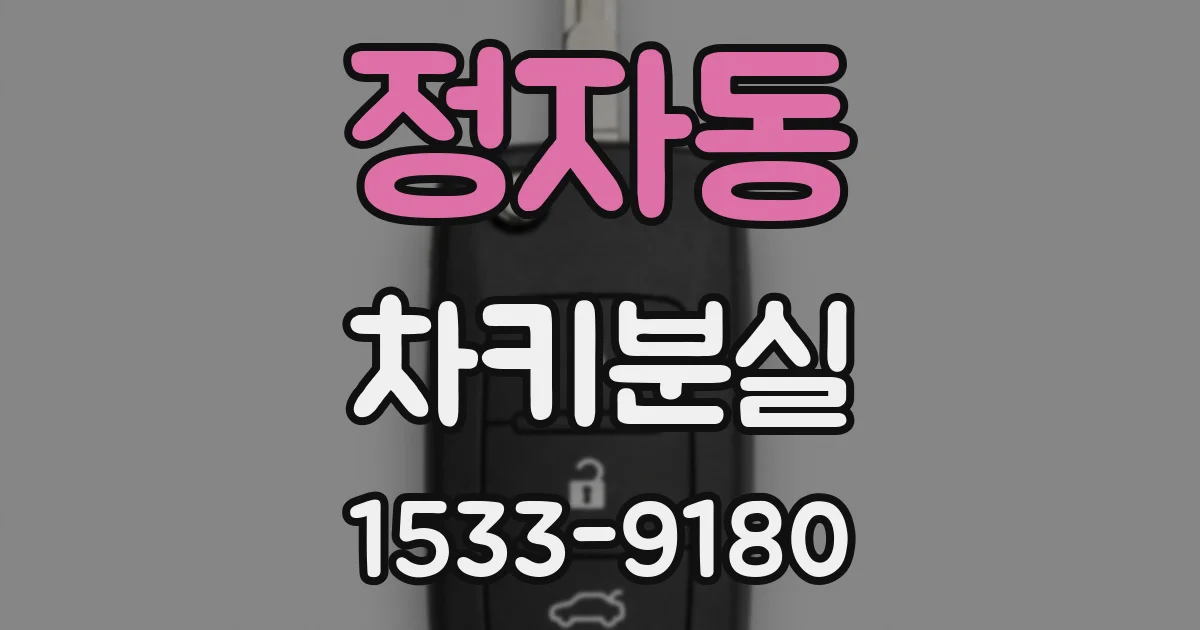 정자동 차키분실