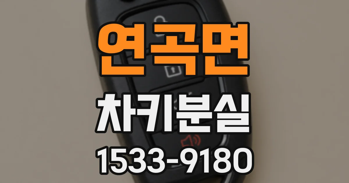 연곡면 차키분실
