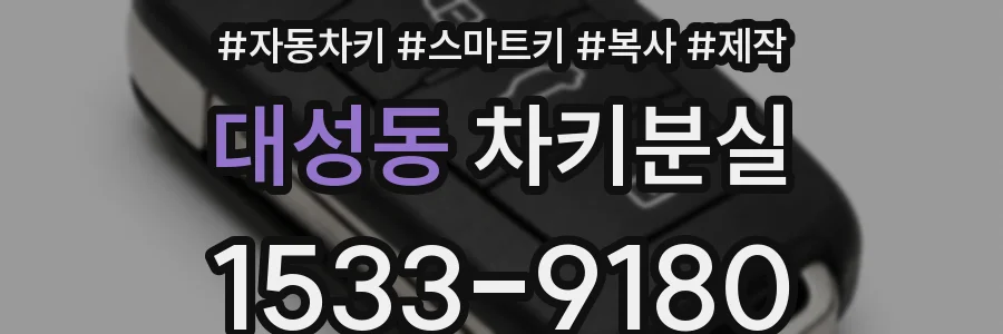 대성동 차키분실