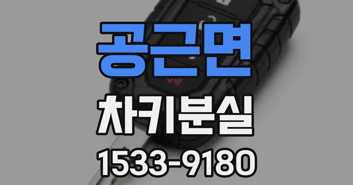공근면 차키분실