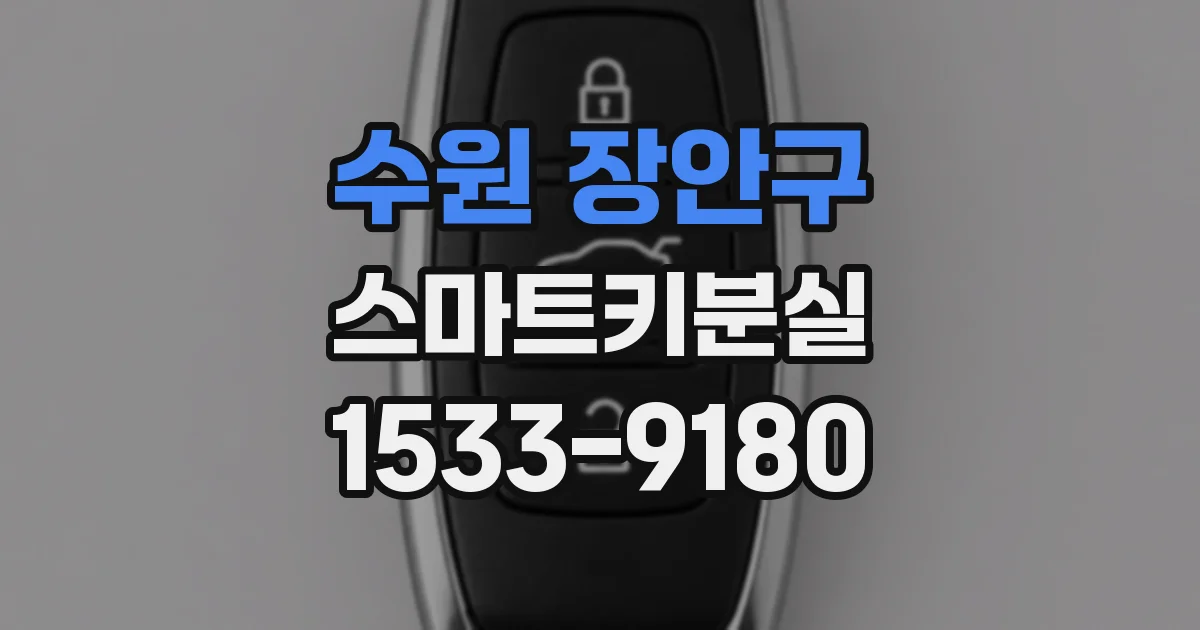 수원 장안구 스마트키분실