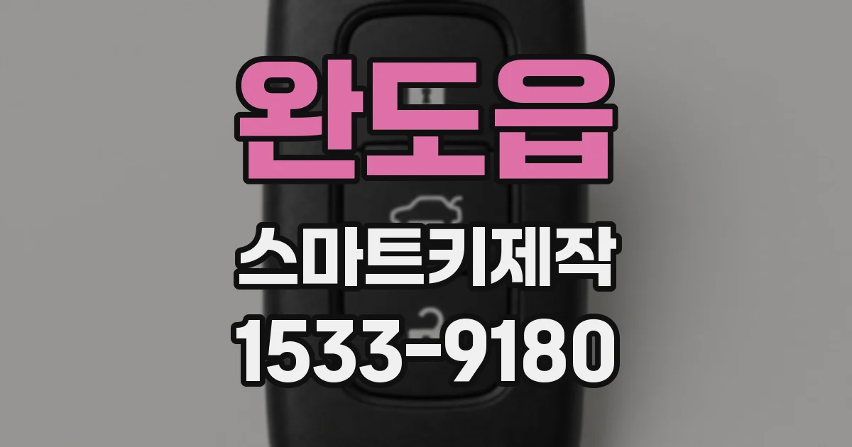 완도읍 스마트키제작