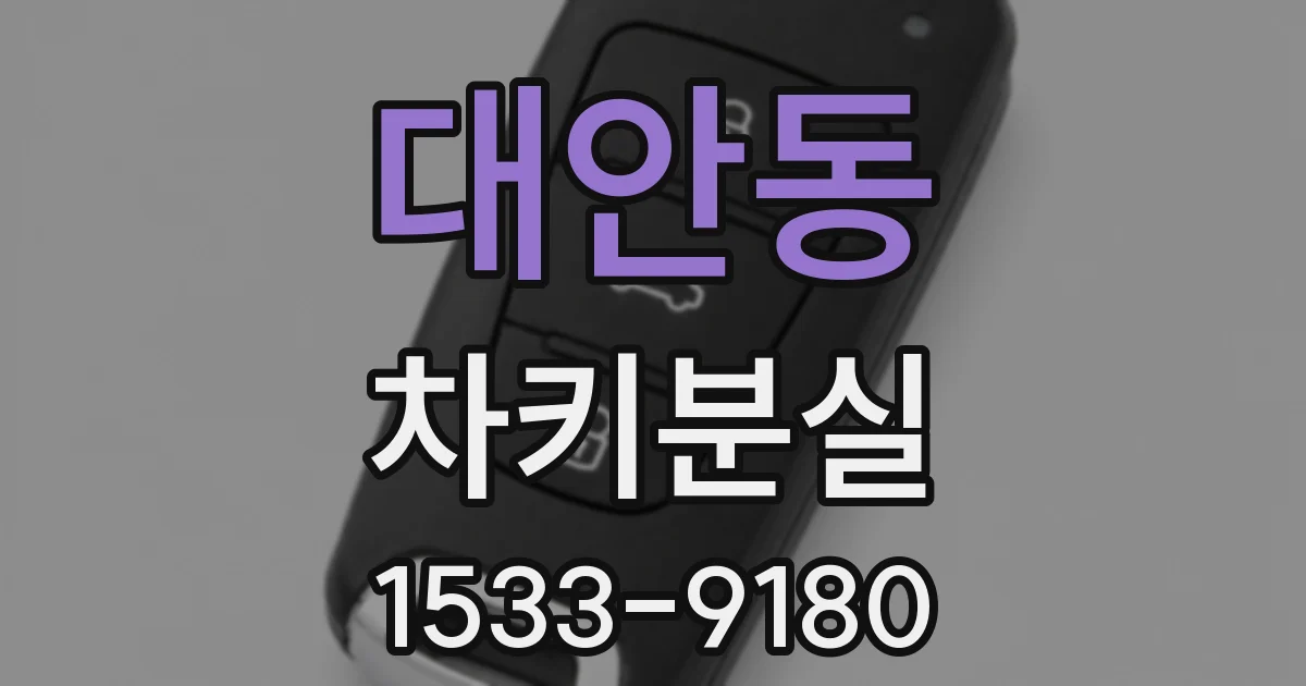 대안동 차키분실