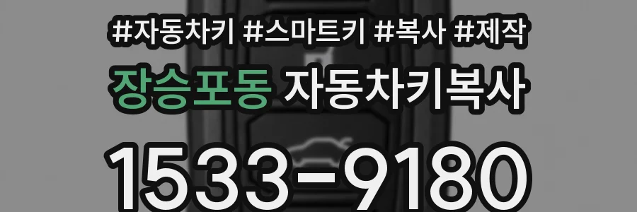 장승포동 자동차키복사