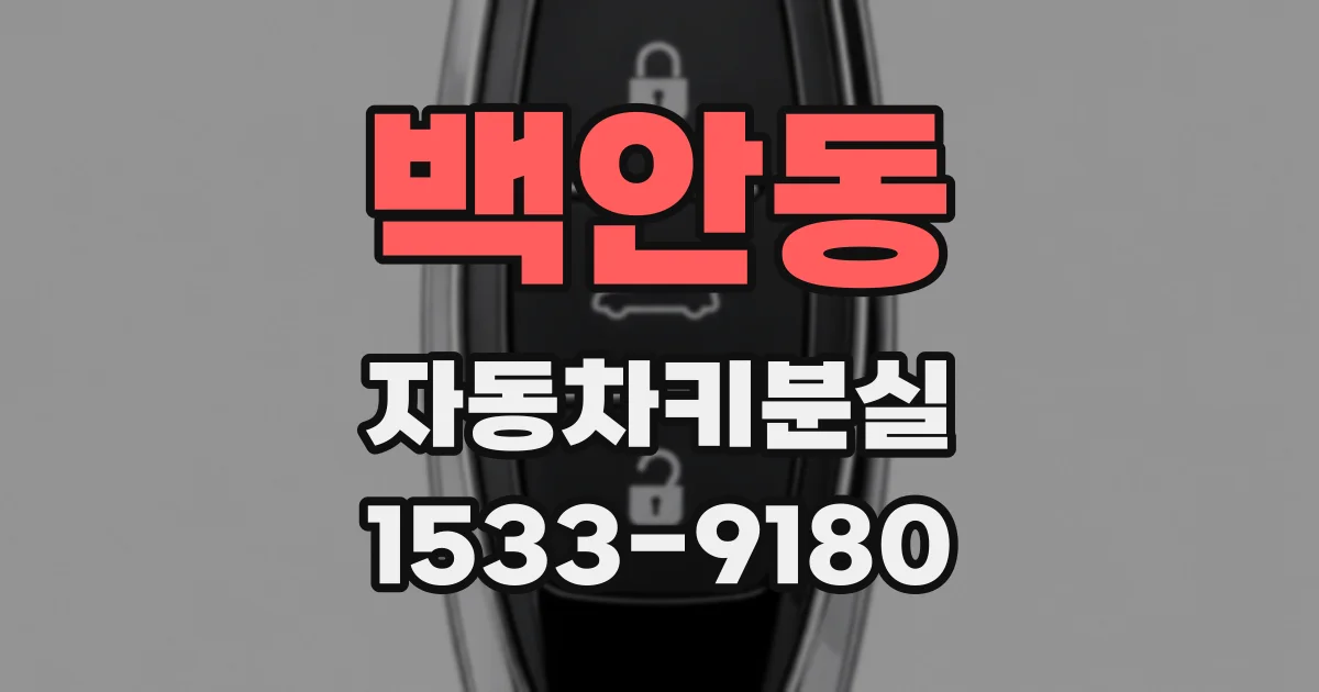 백안동 자동차키분실