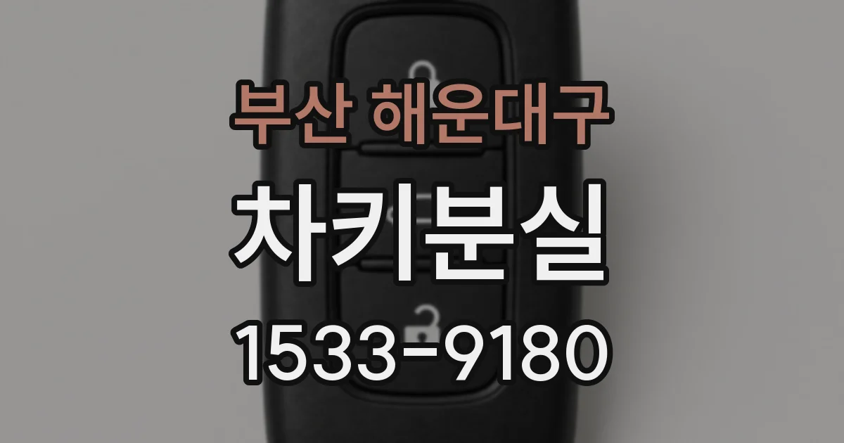 부산 해운대구 차키분실