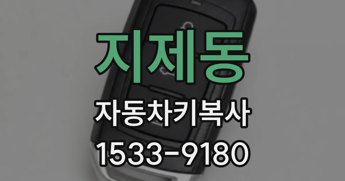지제동 자동차키복사